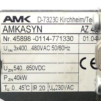 Central inverter AMKASYN AZ 40 (Version 01.04) 