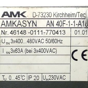 Power supply module AMKASYN AN 40F-1-1-A18 (version 01.01) 