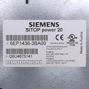 Netzgerät SITOP Power 20 