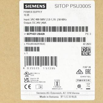 Stromversorgungseinheit SITOP PSU300S 