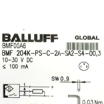 Zylinderschalter BMF 204K-PS-C-2A-SA2-S4-00,3 