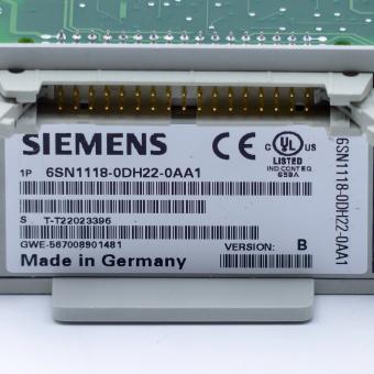Simodrive Closed-loop plug-in Unit 6SN1118-0DJ22-0AA1 