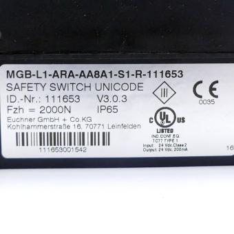 Sicherheitsschalter MGB-L1-ARA-AA8A1-S1-R 