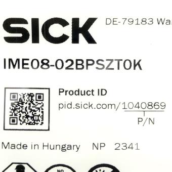 Proximity sensor IME08-02BPSZT0K 
