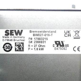 Bremswiderstand BW027-016-T 