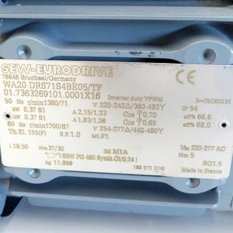 Getriebemotor WA20 DRS71S4BE05/TF 