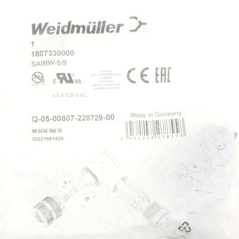 Sensor-/ actuator plug-in connector SAIBW-5/9 