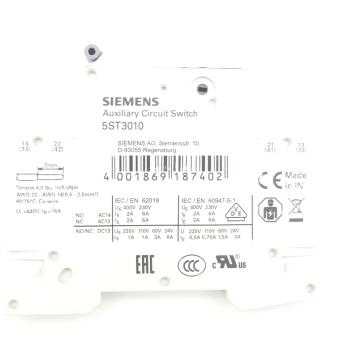 Auxiliary ciruit switch 5ST3010 