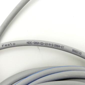 connecting cable NEBC-D8G4-ES-10-N-S-D8G4-ET 