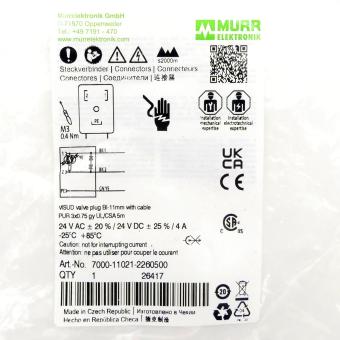 Ventilstecker mit Kabel 