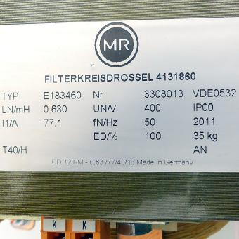 Filter circuit choke 4131860 E183460 