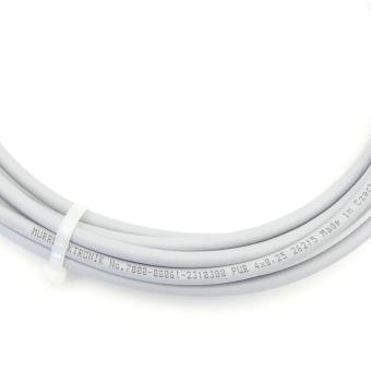 M8 female 0° A-cod. with cable 