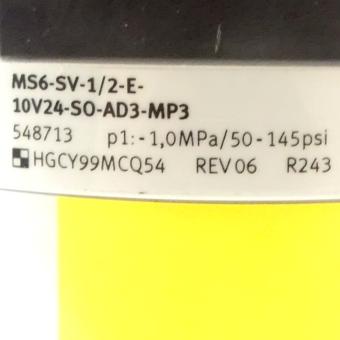 Soft start/quick exhaust valve MS6-SV-1/2-E-10V24-SO-AD3-MP3 