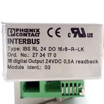 Dezentrales I/O-Gerät IBS RL 24 DO 16/8-R-LK 