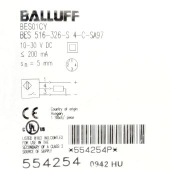 Induktiver Sensor BES 516-326-S 4-C-SA97 