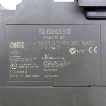 Simatic S7-300 CPU315-2DP 
