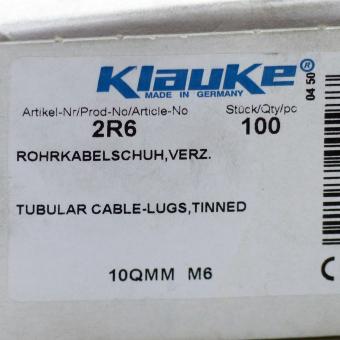 Tubular cable lug 