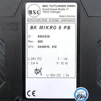 Control unit BK MIKRO 8 PB 