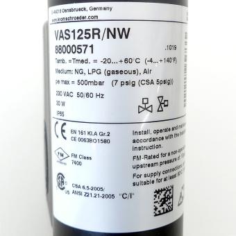 Gas-Magnetventil VAS125R/NW 