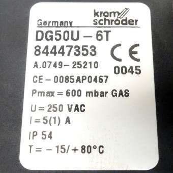 Pressure switch for gas DG50U-6T 