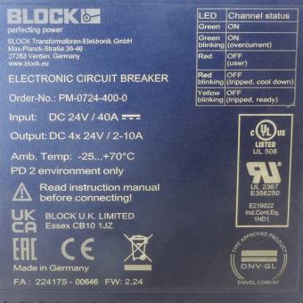 4-Channel circuit breaker 