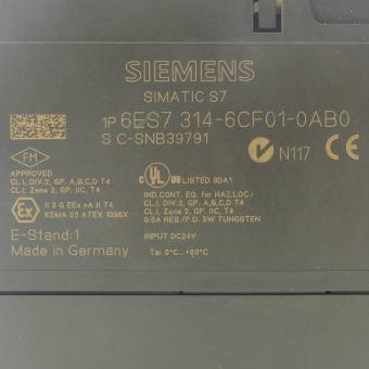 CPU 314C-2 DP KOMPAKT CPU MIT MPI 