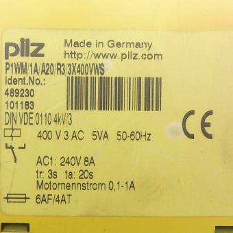 Wirkleistungsmesser P1WM/1A/A20/R3/3X400VWS 