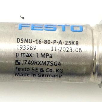 Normzylinder DSNU-16-80-P-A-25K8 