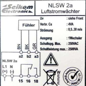 Auswerteeinheit Luftströmungswächter 