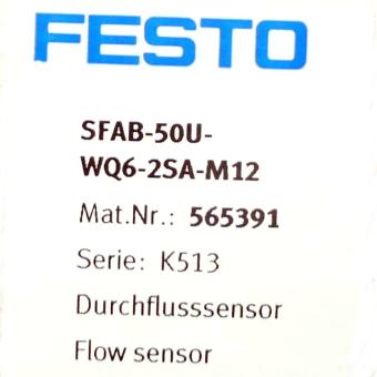 Durchflusssensor SFAB-50U-WQ6-2SA-M12 