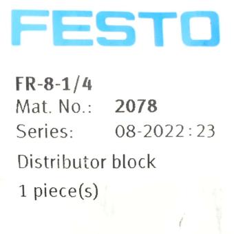 distributor block FR-8-1/4 