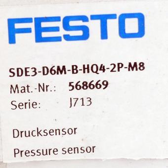 Pressure sensor SDE3-D6M-B-HQ4-2P-M8 