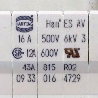 Han 16ES Anschlussverteiler 09330164729 