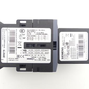 Power contactor + auxiliary switch 