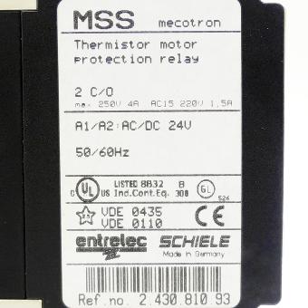 Motor protection relay MSS mecotron 