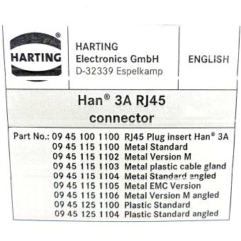 Steckverbinder Han 3A RJ45 