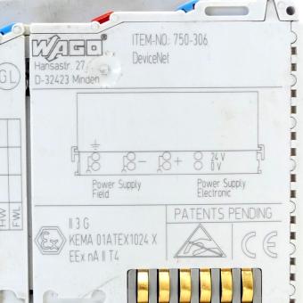 Fieldbus coupler DeviceNet 