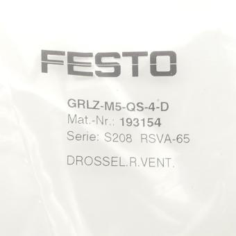 Throttle check valve GRLZ-M5-QS-4-D 