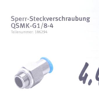 Sperr-Steckverschraubung QSMK-G1/8-4 