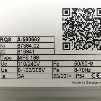 Frequency converter MFS 168 