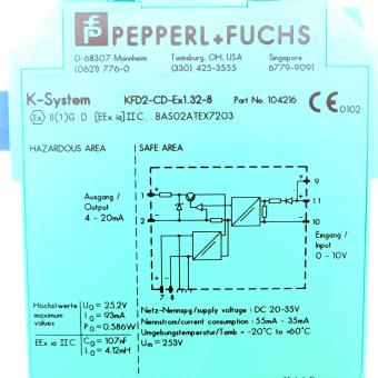 Stromausgangstreiber KFD2-CD-Ex1.32-8 