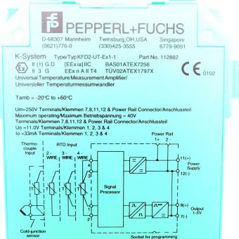 Universal temperature transmitter KFD2-UT-Ex1-1 