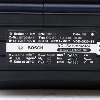 AC-Servo Motor SG-B2.050.038-00.000 