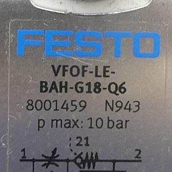 Drossel-Rückschlagventil VFOF-LE-BAH-G18-Q6 