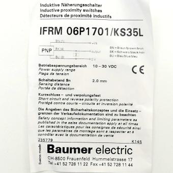 Induktiver Sensor IFRM 06P1701/KS35L 