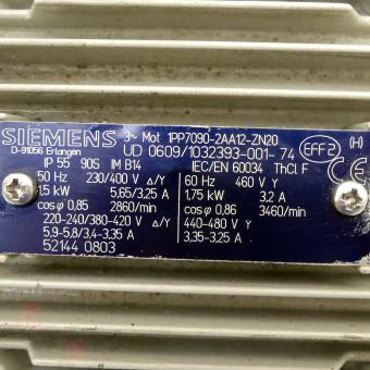 Three-phase motor 1PP7090-2AA12-ZN20 