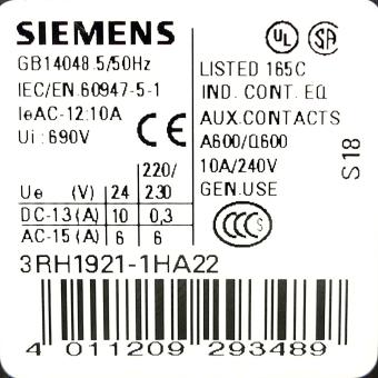 Auxiliary switch block 