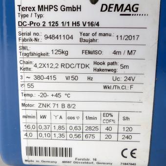Kettenzug 125 kg 