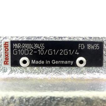 Anschlussplatte G10D2-10/G1/2G1/4 