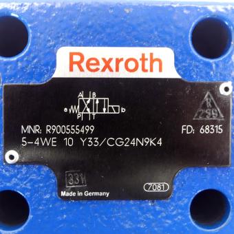 Directional spool valve 5-4WE 10 Y33/CG24N9K4 